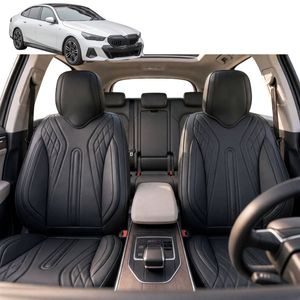 Australian Goose Front Seat Covers for BMW 5 Series 2017 - 2023 (G30 G31 G38) - PU Leather, Black (2pc)