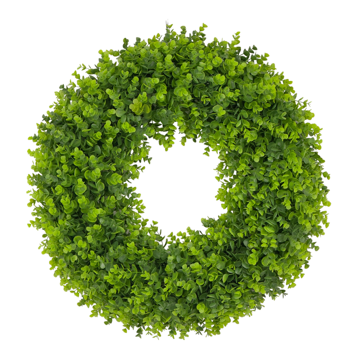 Un-Real 60cm Artificial Outdoor Eucalyptus Wreath
