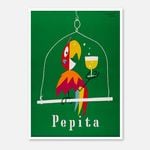Galrie Herbert Leupin's Pepita Vintage Art Print - Colorful Mid-Century Decor, Poster Only, A4 21 x 30cm (8 x 12inch)