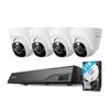 Reolink 8MP PoE Security Camera System NVR 8 Channel 4 Dome Cameras 2TB HDD