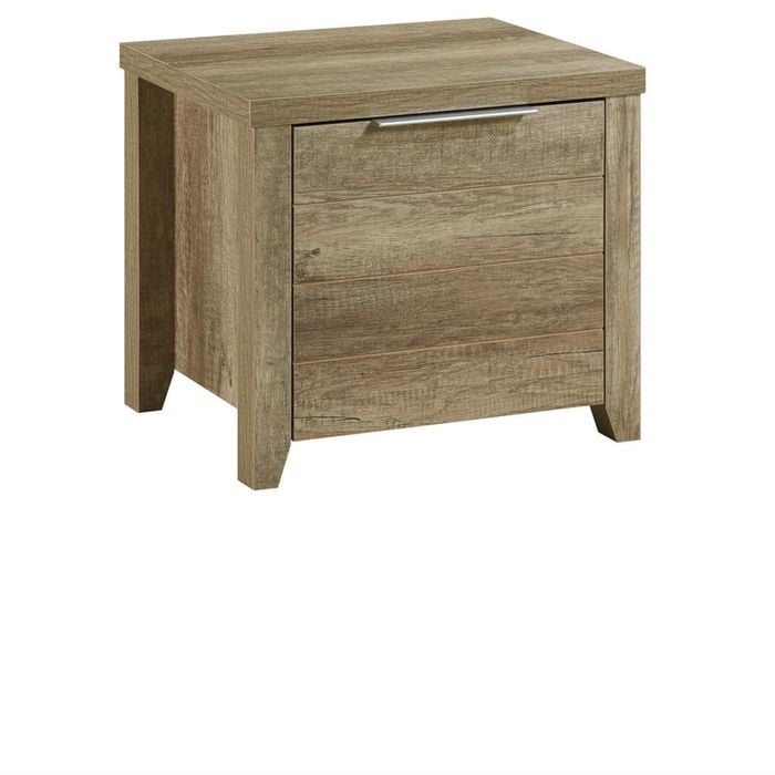 Bedside Table 2 drawers  Storage Table Night Stand MDF in Oak