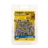 Zenith 7G x 25mm Chrome Plated Countersunk Head Hinge Timber Screws - 100 Pack