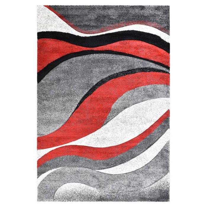 Loom & Lace Millard 300 240X330 Light Grey Red Rug
