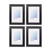 4PK Braz A4 Siena Image Photo Document Display Frame 29.7x21cm Black