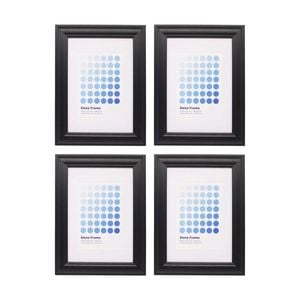 4PK Braz A4 Siena Image Photo Document Display Frame 29.7x21cm Black