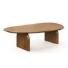 Arco Brown Oak 130cm Oval Coffee Table