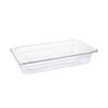 Vogue Gastronorm Pan Clear Polycarbonate Gn 1/3 65mm Commercial Kitchen Food Storage