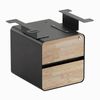Desky Minimal Under Desk Cabinet Black Frame