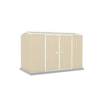 Absco Sheds 3.0 x 1.52 x 1.95m Paperbark Premier Double Door Garden Shed