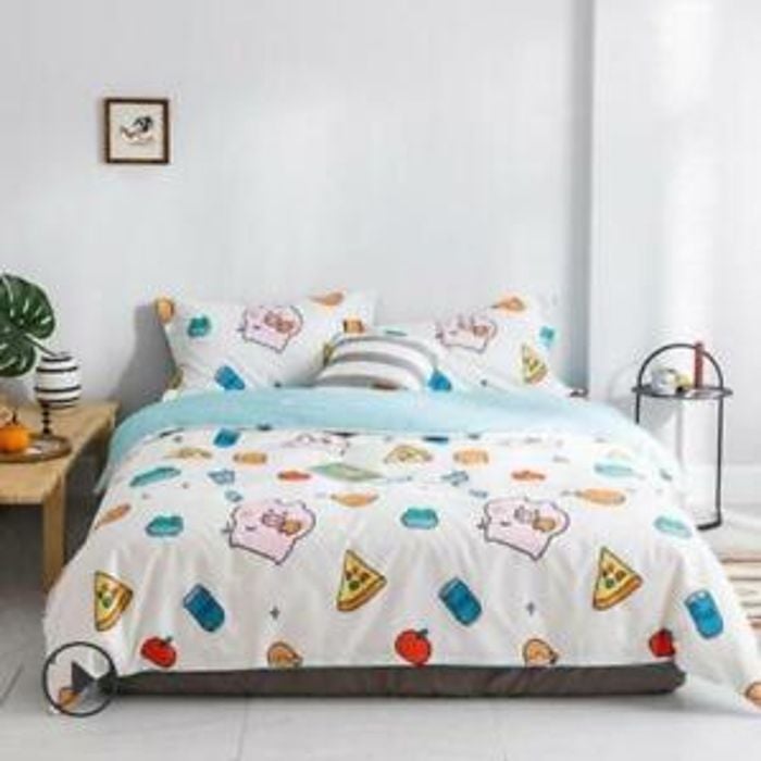 3D Pig Pizza 157 Bed Pillowcases Quilt King Single Size