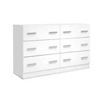 Artiss 6 Chest of Drawers Lowboy Dressers Cabinet White