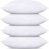 4x Premium 100% Cotton Pillow with Cover Filled Durable Soft Standard 48x74cm