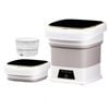Catzon Portable Washing Machine 13L Foldable Washer with Spin Dry Basket-White