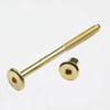 Hafele M6x90mm Brass Joint Connector Bolt with Cap - 8 Pack
