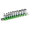 Trojan 10PC 1/4 Socket Rail Set