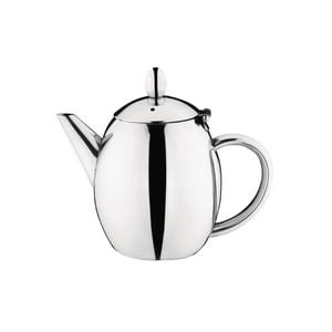Olympia Teapot Richmond Stainless Steel Mirror Finish Flip Top Lid 500ml 18oz Commercial Beverage Service Tableware