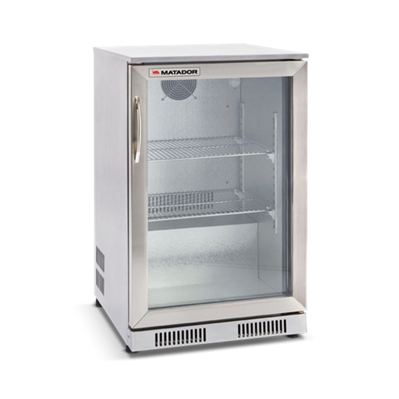 118L Stainless Steel Single Door Bar Fridge