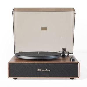 Crosley Stave 2-speed Bluetooth Record Player Turntable With Built-in Speakers, Walnut