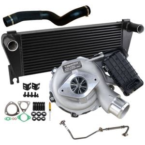 Upgrade Billet Turbo Charger With 70mm Intercooler & Hose And Genuine Oil Feed Pipe For Mazda BT50 3.2L 2011-2015