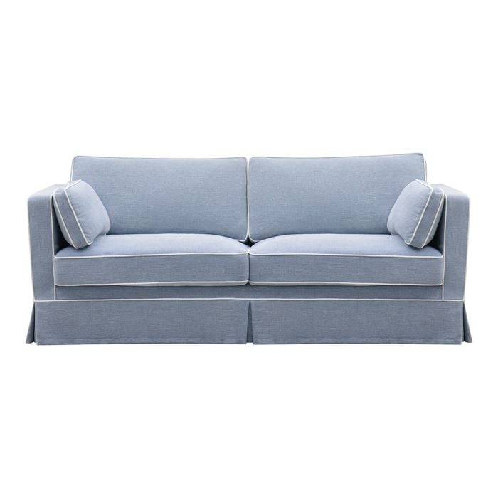 Genex Designs Monaco 3-Seat Sofa with Slip Cover Ocean