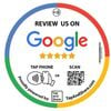Tap and Share Contactless Sharing Smart NFC 'Review us on Google' Epoxy Sticker + QR code
