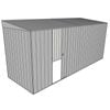 Build-a-Shed 1.5 x 4.5 x 2m Single Sliding Side Door Skillion Shed - Zinc