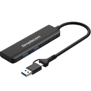 Simplecom Ch385 Superspeed Usb-a And Usb-c 4-port Combo Hub Usb 3.2 Gen 1 (2x Usb-a And 2x Usb-c Ports)