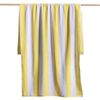 Canningvale Striped Cabana Cotton Terry Beach Towel - Sunshine