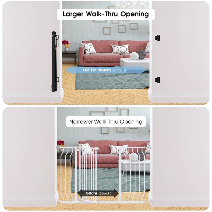 Advwin Pet/Child Safety Gate Retractable Bunnings Australia