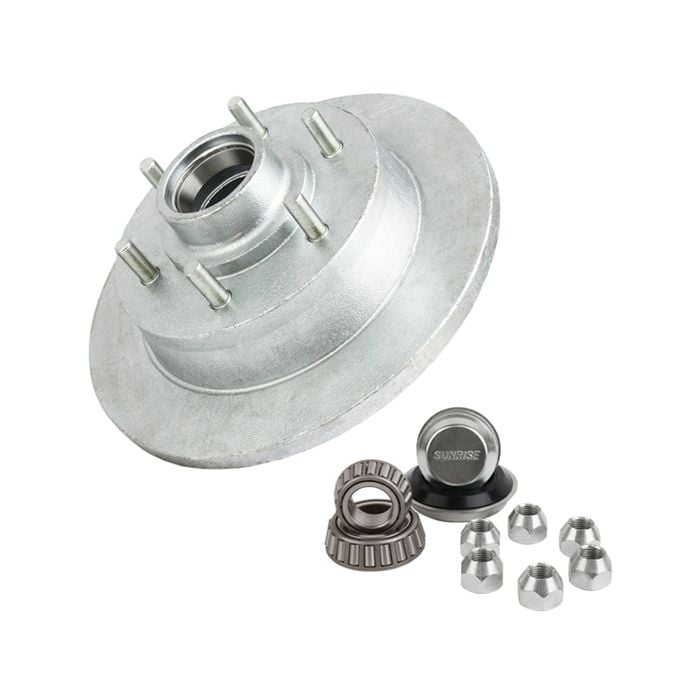 Sunrise Trailer Disc Hub Galvanised - Landcruiser 6 Stud, Parallel - Hdlc6spn