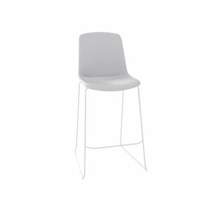 Olg Vista Rise Bar Stool White Shell Upholstered Seat And Back