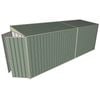 Build-a-Shed 1.5 x 5.2 x 2m Skillion Shed without Side Doors - Green