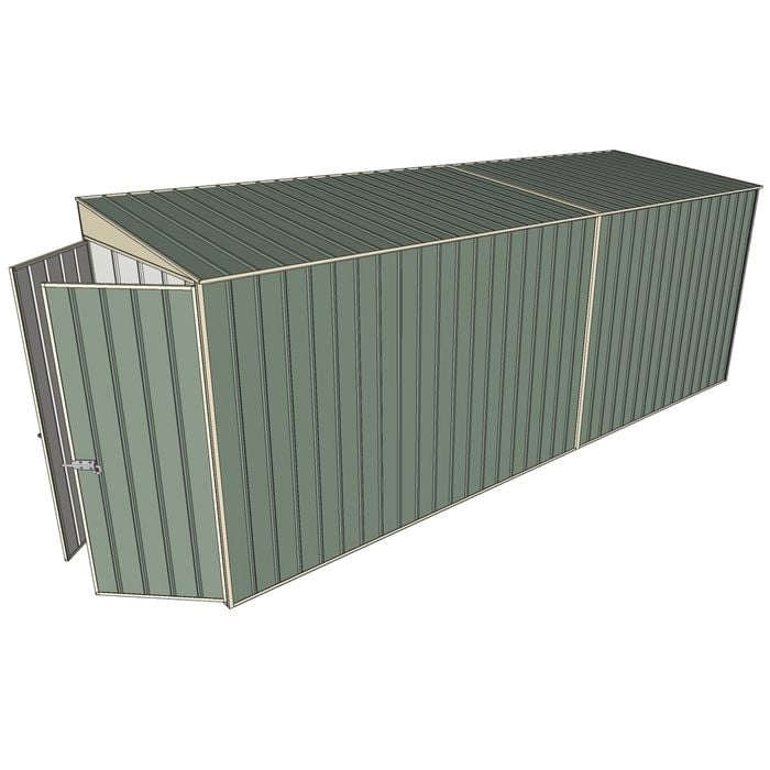 Build-a-Shed 1.5 x 5.2 x 2m Skillion Shed without Side Doors - Green
