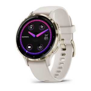Garmin Venu 3S, GPS, Wifi Ivory/ Soft Gold OSFA