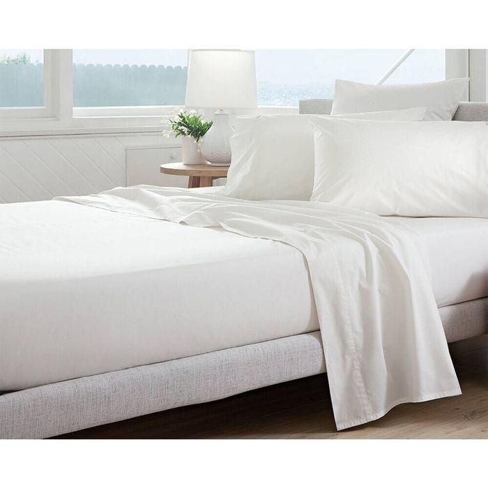 Jason Commercial King Single Cotton Deluxe Flat Sheet w/ Cuff 200x300cm