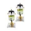 SOGA 2 Pack Beverage Dispenser Single 8L Stainless Steel Drink Container
