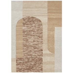 The Rug Connection Issey Orb Beige 330x240cm - Extra Large Hand Loomed Wool Indoor Floor Rug