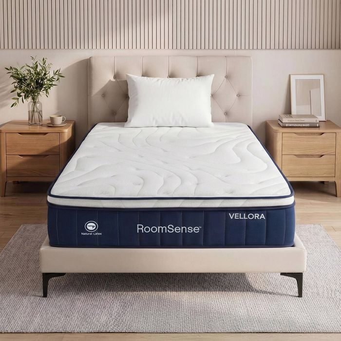 Roomsense King Single Mattress, 30cm Medium Firm Mattress With Lumbar Support