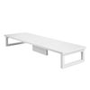 Levede Dual Monitor Stand Riser Desk Laptop Computer Organizer Laptop Shelf 90cm