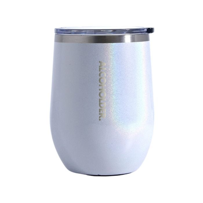 Stemless Vacuum Insulated Wine Tumbler 355ml (12oz) Unicorn Sparkles (Glitter)