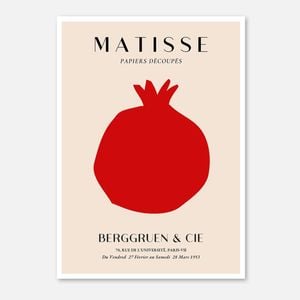 Galrie Henri Matisse Papiers Découpés Exhibition Poster - Iconic Modern Art Print, Poster Only, A0 84 x 119cm (33 X 47inch)