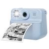Lenoxx Kids 48MP Instant Print Camera with Dual Lens and 1080P HD Video (Blue)