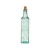 Bormioli Rocco Country Home Fiori Olive Oil Bottle with Cork Lid - 570ml - Green