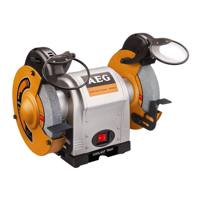AEG 550W 200mm Bench Grinder