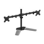 Shintaro Dual Monitor Mount for 10''-27'' Screen, Articulated Arms, Freestanding