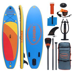 Kahuna Hana 10FT Inflatable Stand Up Paddle Board Set - Non-Slip iSUP Paddleboard with Backpack Paddle Pump Leash