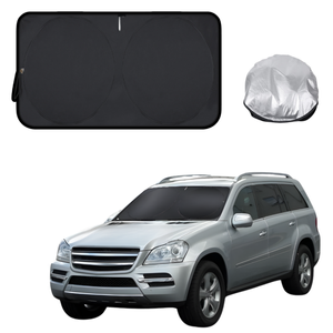 Front Windscreen Sun Shade for Mercedes-Benz GLS-Class 2007 - 2012 (X164) - Standard 150 x 85 cm - Black