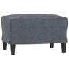 vidaXL Footstool Dark Grey Velvet Ottoman Footrest Living Room Sofa Stool