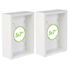 Nicola Spring 3d Deep Box Photo Frames - 5 X 7" - Pack Of 2