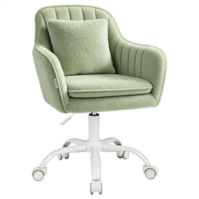 ALFORDSON Fleece Office Chair Orla Green